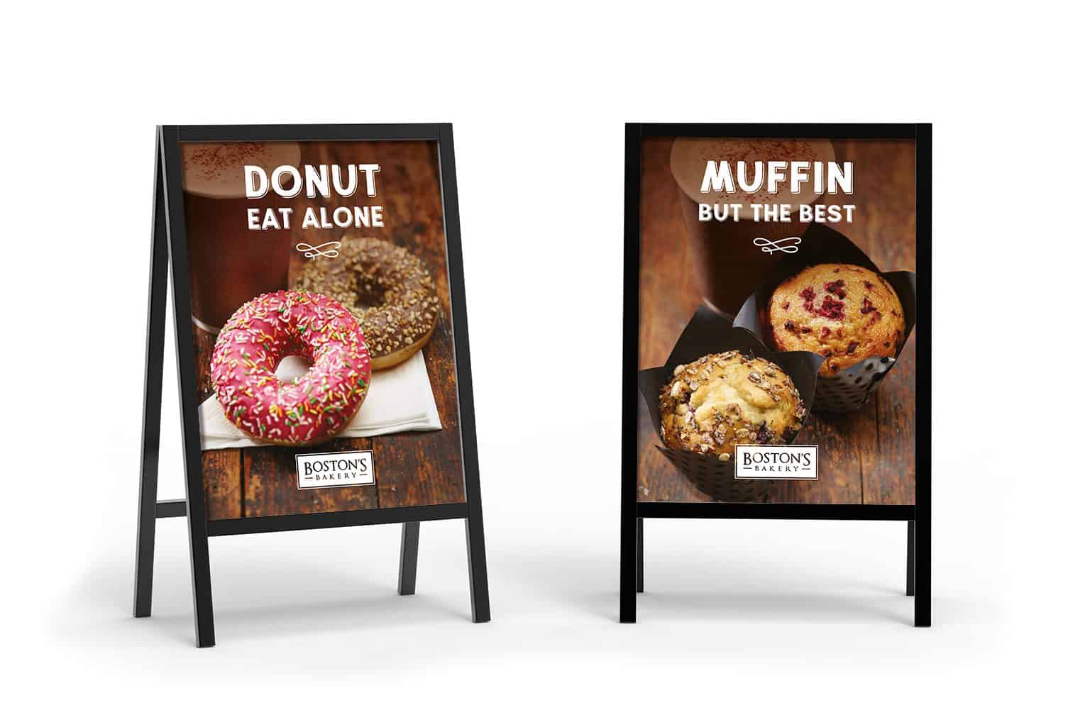 Boston's Bakery Brand Development A frames