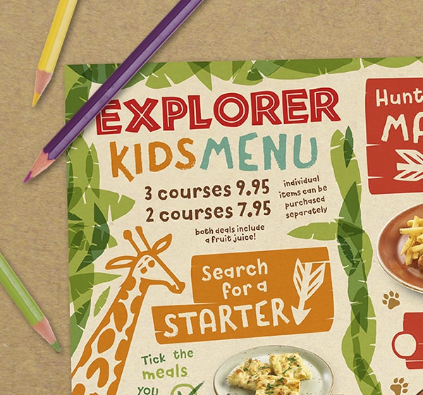 Wild Zoo Menus Allen Creative