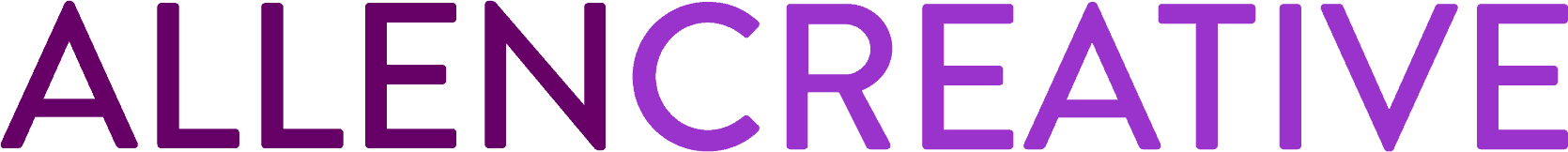 Allen Creative company logo in purple text