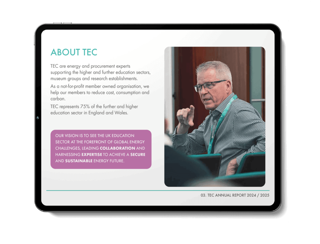TEC annual report about energy and education sectors