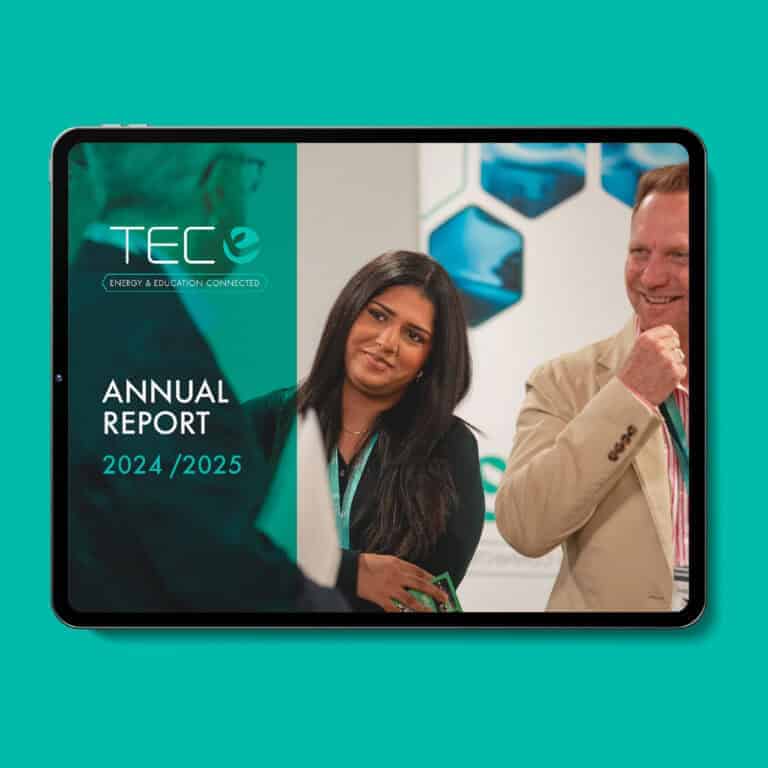 TEC Energy & Education Annual Report 2024/2025 on tablet